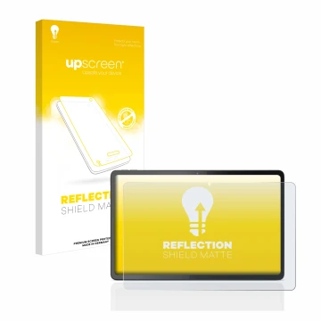 Front side of a product packaging with the brand logo upscreen. Next to it is the device Lenovo Tab P11 Gen 2 shown with the c