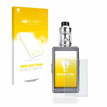 Front side of a product packaging with the brand logo upscreen. Next to it is the device GeekVape T200 shown with the correspo