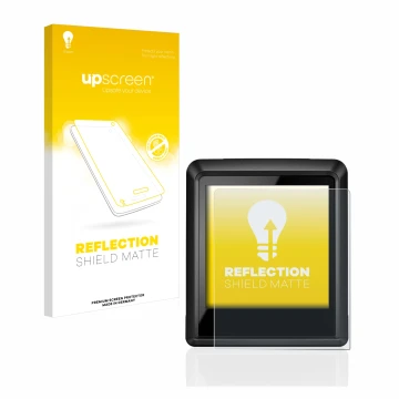 Front side of a product packaging with the brand logo upscreen. Next to it is the device Bosch Intuvia 100 shown with the corr