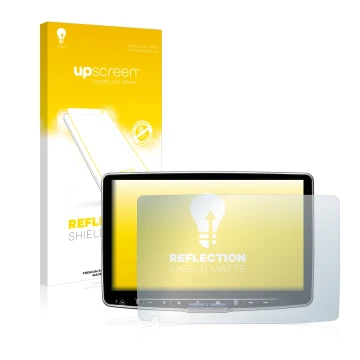 Front side of a product packaging with the brand logo upscreen. Next to it is the device Alpine ILX-F115D shown with the corre