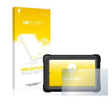 Front side of a product packaging with the brand logo upscreen. Next to it is the device Launch X-431 PROS V 8