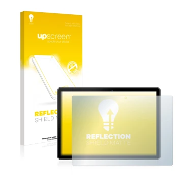Front side of a product packaging with the brand logo upscreen. Next to it is the device Pritom M10 10.1