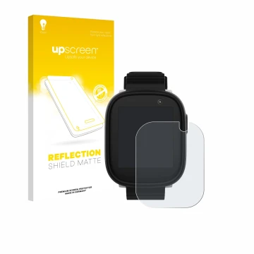 Front side of a product packaging with the brand logo upscreen. Next to it is the device Xplora X6 Play 2022 (1st generation) 