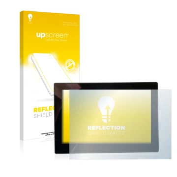 Front side of a product packaging with the brand logo upscreen. Next to it is the device MG 4 7-Zoll Digitales Instrumentendis