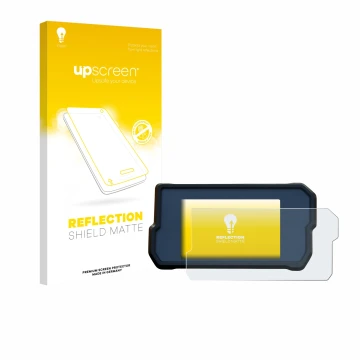 Front side of a product packaging with the brand logo upscreen. Next to it is the device KTM 390 Duke 2019 shown with the corr