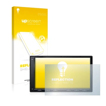 Front side of a product packaging with the brand logo upscreen. Next to it is the device Atoto A6 PF 7 Zoll shown with the cor