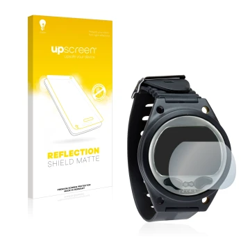 Front side of a product packaging with the brand logo upscreen. Next to it is the device SCUBAPRO Aladin Sport (Matrix) shown 