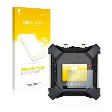 Front side of a product packaging with the brand logo upscreen. Next to it is the device Zoom F3 field recorder shown with the