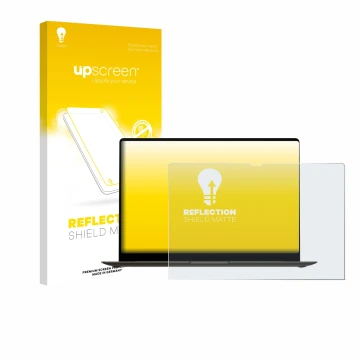 Front side of a product packaging with the brand logo upscreen. Next to it is the device Samsung Galaxy Book3 Pro 16