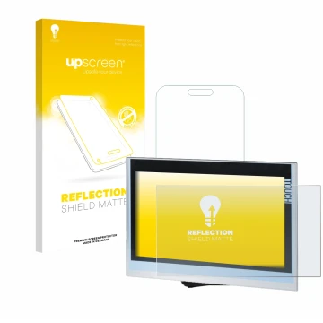Front side of a product packaging with the brand logo upscreen. Next to it is the device Siemens Simatic HMI TP1900 Comfort sh