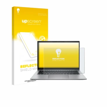 Front side of a product packaging with the brand logo upscreen. Next to it is the device HP Zbook Firefly 14 G9 shown with the