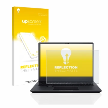 Front side of a product packaging with the brand logo upscreen. Next to it is the device ASUS ProArt StudioBook 16 OLED shown 