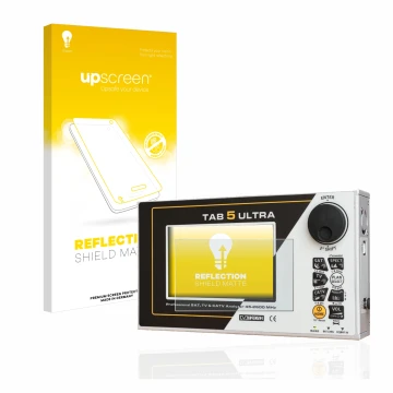 Front side of a product packaging with the brand logo upscreen. Next to it is the device Rover TAB 5 ULTRA shown with the corr