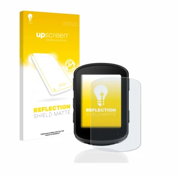 Front side of a product packaging with the brand logo upscreen. Next to it is the device Garmin Edge 540 shown with the corres