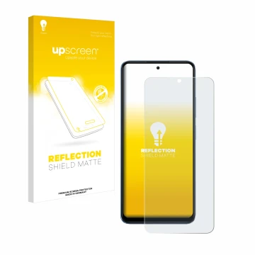 Front side of a product packaging with the brand logo upscreen. Next to it is the device Xiaomi Redmi Note 12 4G shown with th