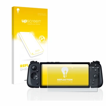 Front side of a product packaging with the brand logo upscreen. Next to it is the device Razer Edge 5G shown with the correspo
