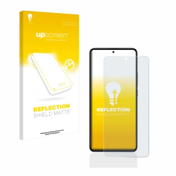 Front side of a product packaging with the brand logo upscreen. Next to it is the device Xiaomi Poco F5 Pro shown with the cor