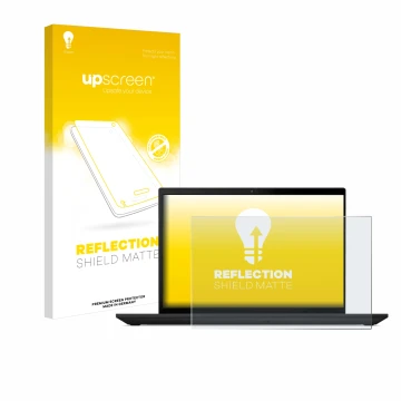 Front side of a product packaging with the brand logo upscreen. Next to it is the device Lenovo ThinkPad T16 Gen 2 shown with 