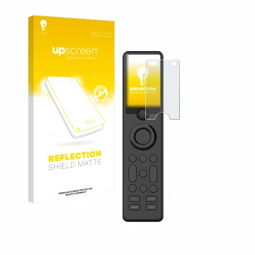 Front side of a product packaging with the brand logo upscreen. Next to it is the device Sofabaton X1 shown with the correspon
