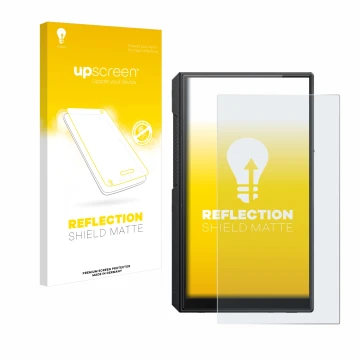 Front side of a product packaging with the brand logo upscreen. Next to it is the device FiiO M11s shown with the correspondin