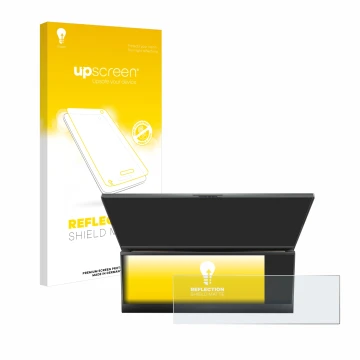 Front side of a product packaging with the brand logo upscreen. Next to it is the device ASUS ROG Zephyrus Duo 16 2023 (ONLY T