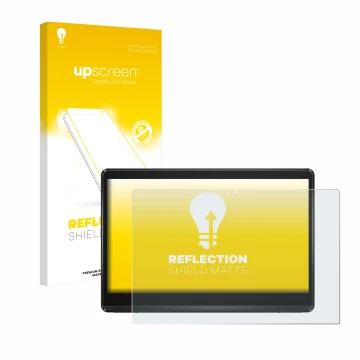 Front side of a product packaging with the brand logo upscreen. Next to it is the device ASUS ExpertCenter E1 AIO E1600 shown 