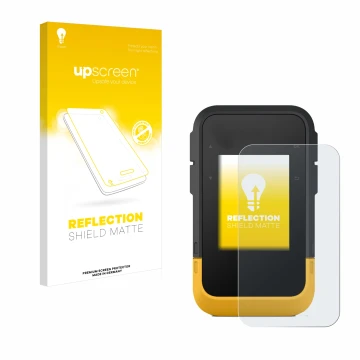 Front side of a product packaging with the brand logo upscreen. Next to it is the device Garmin eTrex SE shown with the corres