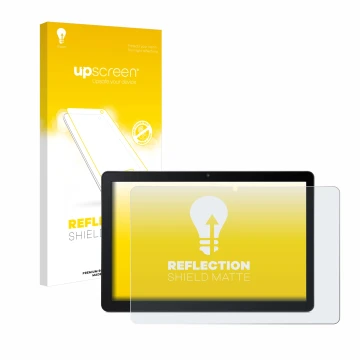 Front side of a product packaging with the brand logo upscreen. Next to it is the device Acer Iconia Tab M10 shown with the co