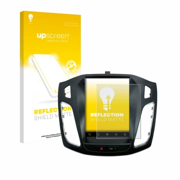 Front side of a product packaging with the brand logo upscreen. Next to it is the device Isudar Ford/Focus MK3 2012–2019 shown
