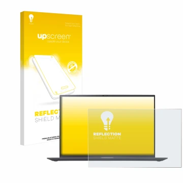 Front side of a product packaging with the brand logo upscreen. Next to it is the device LG gram 16'' 2023 shown with the corr