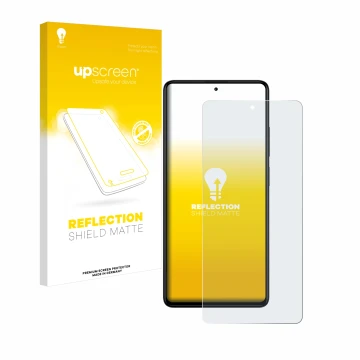 Front side of a product packaging with the brand logo upscreen. Next to it is the device Xiaomi Redmi Note 12 Pro+ shown with 