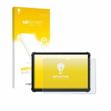 Front side of a product packaging with the brand logo upscreen. Next to it is the device Oukitel RT7 Titan shown with the corr