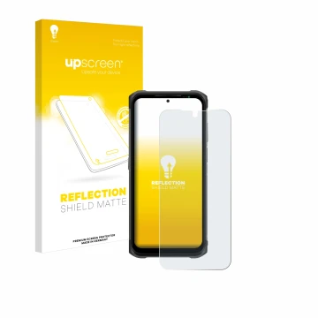 Front side of a product packaging with the brand logo upscreen. Next to it is the device Ulefone Armor 12S shown with the corr