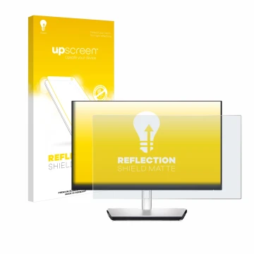 Front side of a product packaging with the brand logo upscreen. Next to it is the device Dell P2424HT shown with the correspon