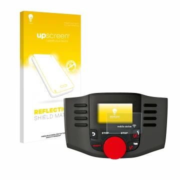 Front side of a product packaging with the brand logo upscreen. Next to it is the device Märklin Mobile Station WLAN 60667 sho