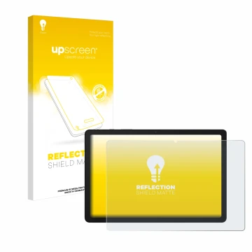 Front side of a product packaging with the brand logo upscreen. Next to it is the device Samsung Galaxy Tab A9 Plus 5G shown w