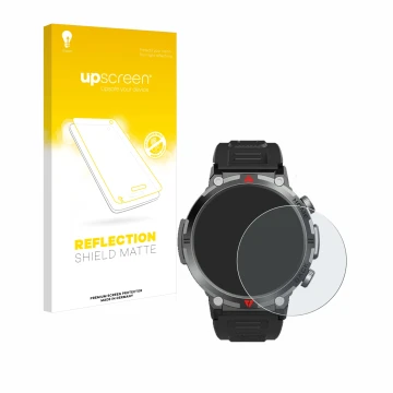 Front side of a product packaging with the brand logo upscreen. Next to it is the device IFMDA S100 1.45