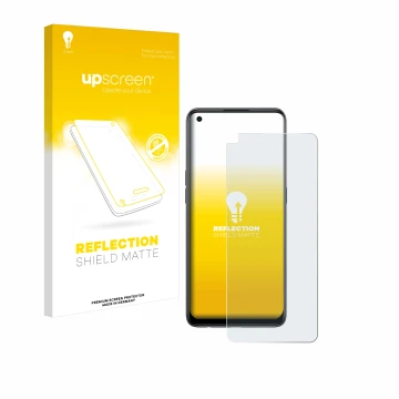 Front side of a product packaging with the brand logo upscreen. Next to it is the device Oppo Reno 8T shown with the correspon