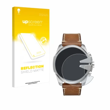 Front side of a product packaging with the brand logo upscreen. Next to it is the device Diesel Mega Chief shown with the corr