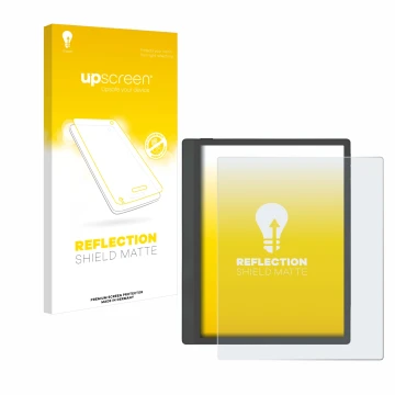 Front side of a product packaging with the brand logo upscreen. Next to it is the device Boox Tab Ultra C Pro shown with the c