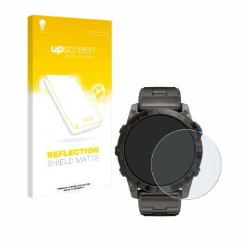 Front side of a product packaging with the brand logo upscreen. Next to it is the device Garmin D2 Mach1 Pro shown with the co