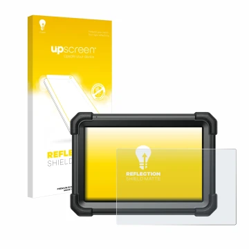 Front side of a product packaging with the brand logo upscreen. Next to it is the device Launch X-431 Pro3 Apex shown with the