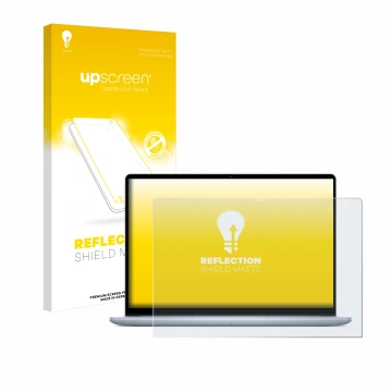 Front side of a product packaging with the brand logo upscreen. Next to it is the device Dell Inspiron 16 7640 2-in-1 shown wi