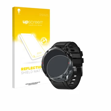 Front side of a product packaging with the brand logo upscreen. Next to it is the device LIGE Smartwatch 1.6