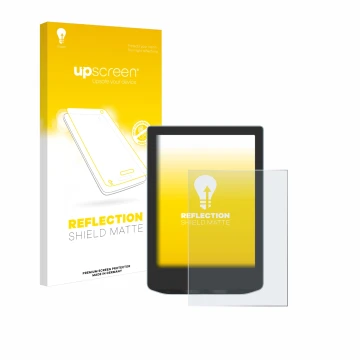 Front side of a product packaging with the brand logo upscreen. Next to it is the device Vivlio Light shown with the correspon