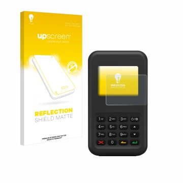 Front side of a product packaging with the brand logo upscreen. Next to it is the device Shopify WisePad 3 shown with the corr