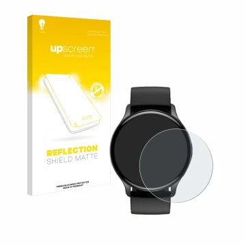 Front side of a product packaging with the brand logo upscreen. Next to it is the device Sross Smartwatch 1.43