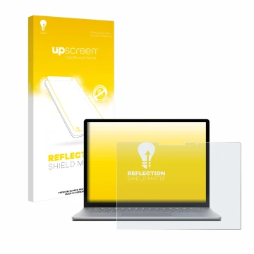 Front side of a product packaging with the brand logo upscreen. Next to it is the device Microsoft Surface Laptop 6 13.5