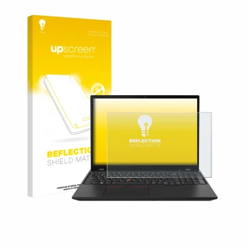 Front side of a product packaging with the brand logo upscreen. Next to it is the device Lenovo ThinkPad P16s Gen 2 shown with