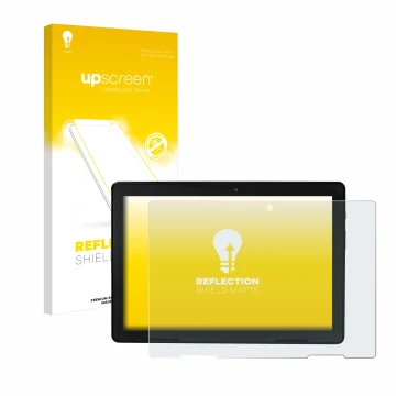 Front side of a product packaging with the brand logo upscreen. Next to it is the device MEDION E10900 10